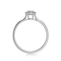 Ahava Platinum and 13 Diamond Halo Ring