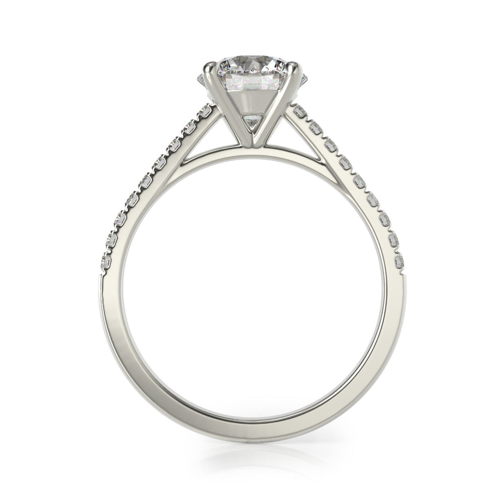 Chai Gold and 18 Diamond Solitaire Ring